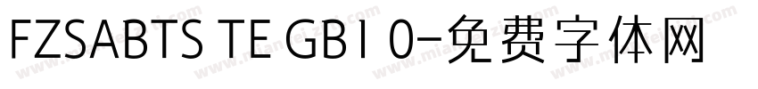 FZSABTS TE GB1 0字体转换